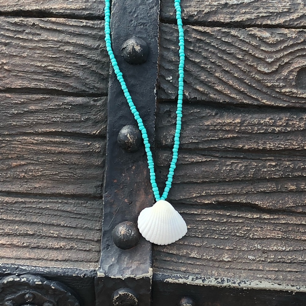 Handmade Florida Seashell Beaded Necklace